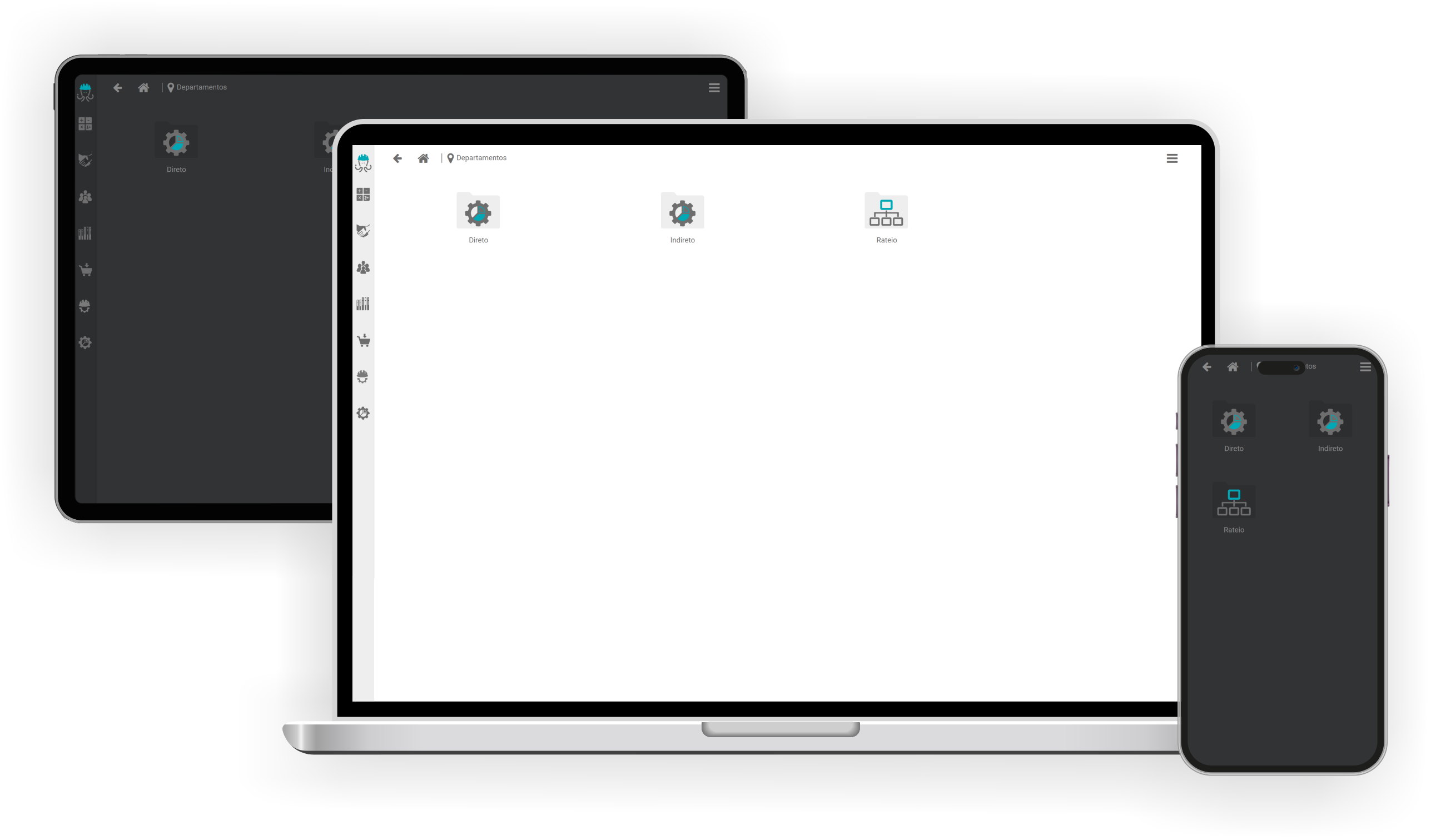 Módulo Departamentos do ETO ERP