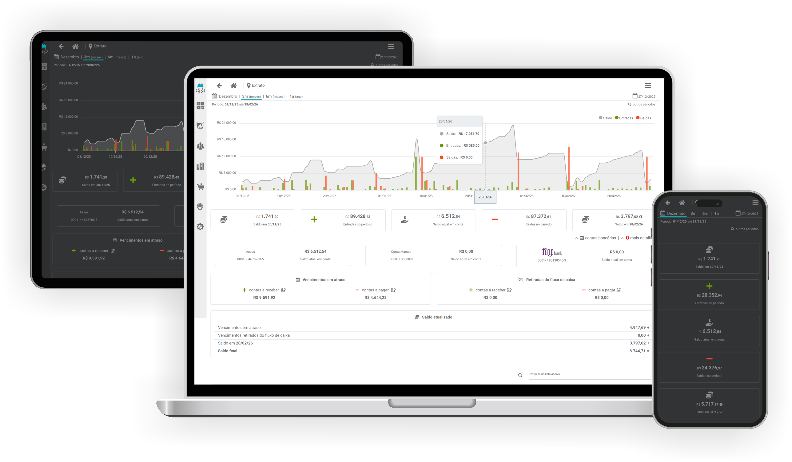 Fluxo de caixa com previsibilidade em ERP para projetos industriais
